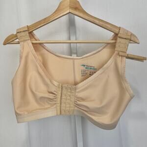MARENA Recovery Compression Bra Front Close Hook and Loop Nude Beige 38 40